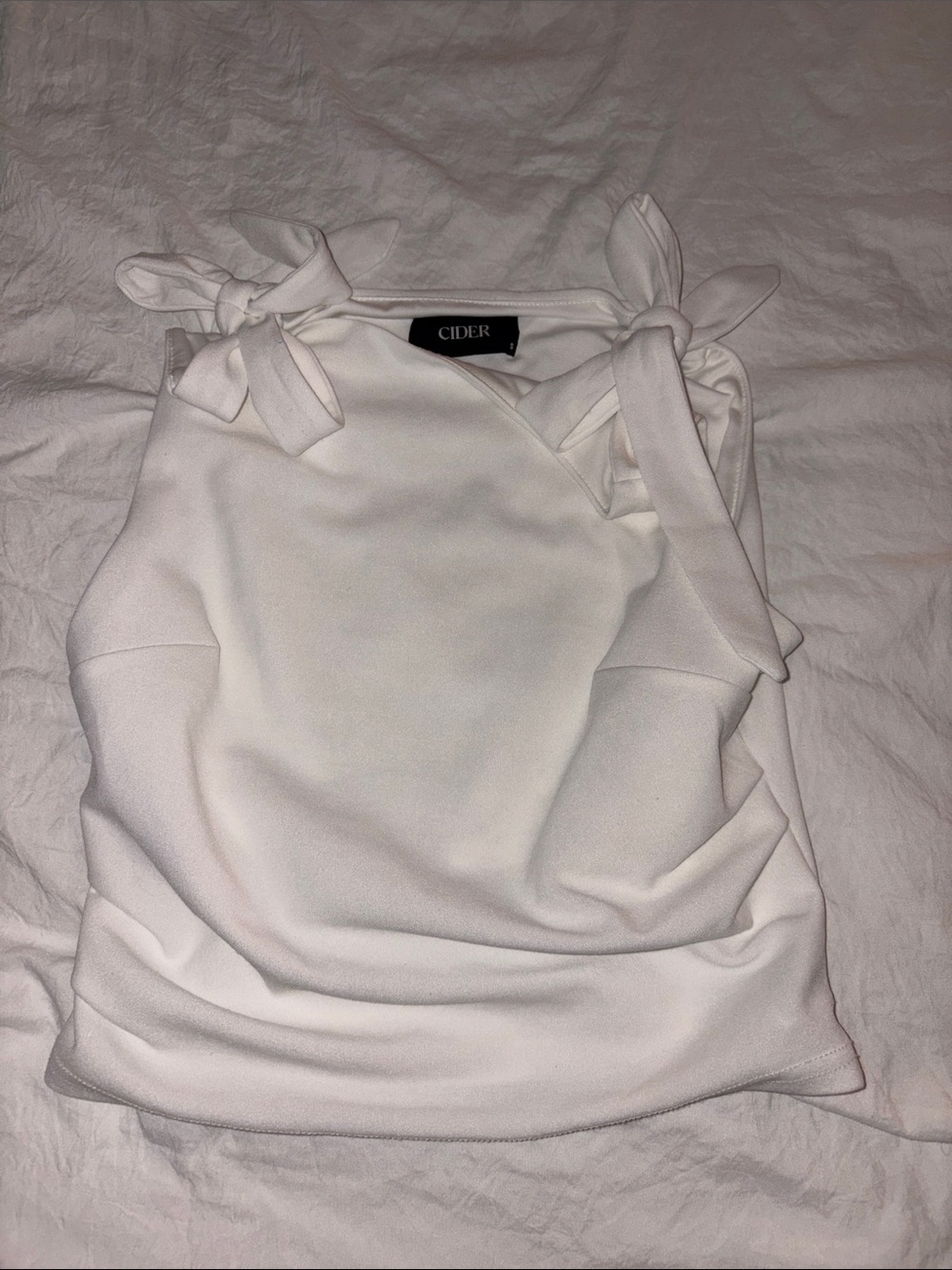 Cider White Tie-Strap Camisole